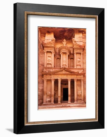 Ancient Al Khazneh Petra Jordan-null-Framed Premium Giclee Print