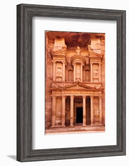 Ancient Al Khazneh Petra Jordan-null-Framed Art Print