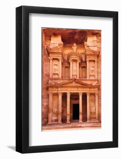 Ancient Al Khazneh Petra Jordan-null-Framed Art Print