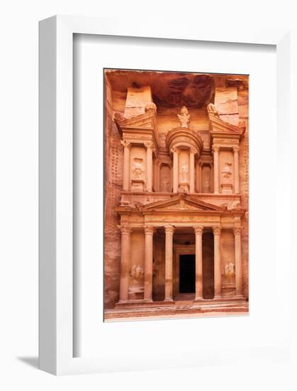 Ancient Al Khazneh Petra Jordan-null-Framed Art Print