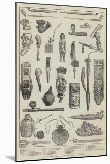 Ancient and Curious Tobacco-Pipes, from the International Exhibition-null-Mounted Giclee Print