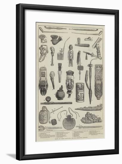 Ancient and Curious Tobacco-Pipes, from the International Exhibition-null-Framed Giclee Print