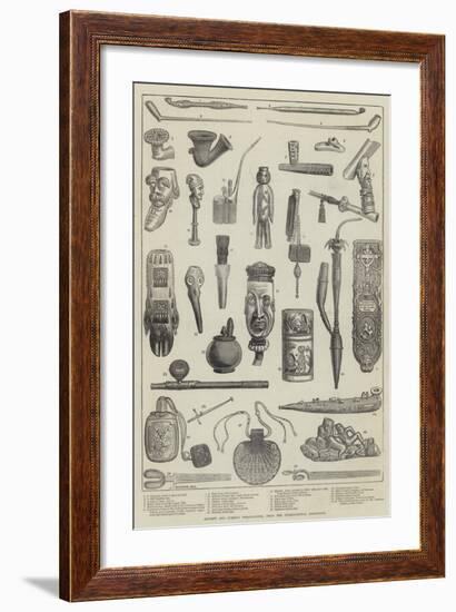 Ancient and Curious Tobacco-Pipes, from the International Exhibition-null-Framed Giclee Print