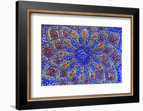 Ancient Arab Islamic Designs Blue Pottery, Madaba, Jordan-William Perry-Framed Photographic Print