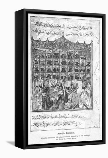 Ancient Arab Library-null-Framed Stretched Canvas