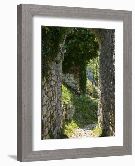 Ancient Archway, Stari, Bar, Montenegro-Walter Bibikow-Framed Photographic Print