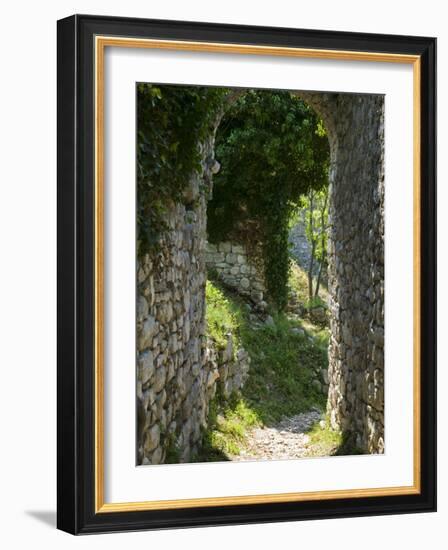 Ancient Archway, Stari, Bar, Montenegro-Walter Bibikow-Framed Photographic Print