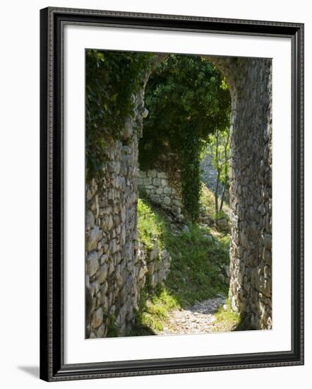 Ancient Archway, Stari, Bar, Montenegro-Walter Bibikow-Framed Photographic Print