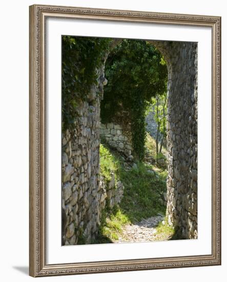 Ancient Archway, Stari, Bar, Montenegro-Walter Bibikow-Framed Photographic Print