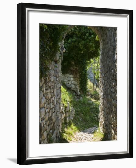 Ancient Archway, Stari, Bar, Montenegro-Walter Bibikow-Framed Photographic Print