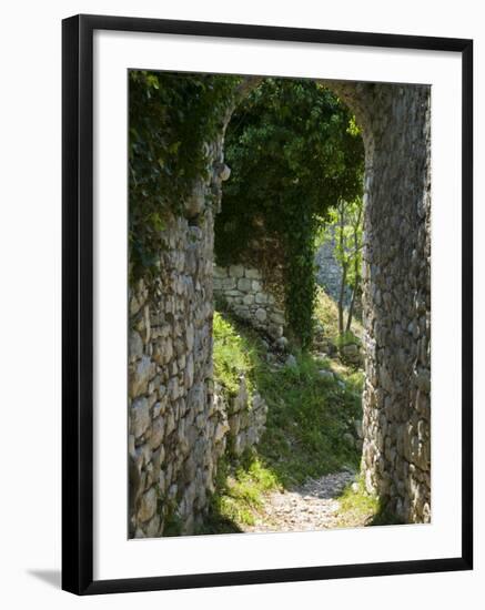 Ancient Archway, Stari, Bar, Montenegro-Walter Bibikow-Framed Photographic Print