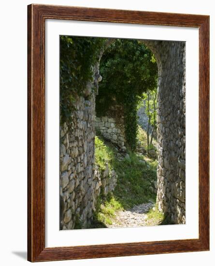 Ancient Archway, Stari, Bar, Montenegro-Walter Bibikow-Framed Photographic Print