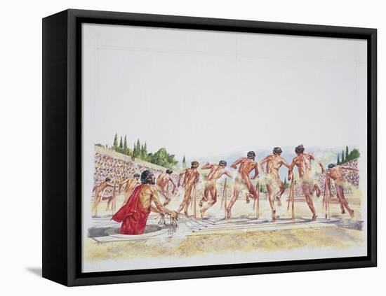 Ancient Athens - Reconstruction of the Stadium-null-Framed Premier Image Canvas