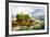 Ancient Balinese Temple - Picture In Painting Style-Maugli-l-Framed Art Print