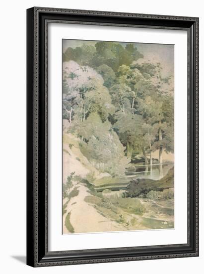 Ancient Beech in Windsor Forest, Nature in Britain Published by Collins, 1946 (Colour Litho)-Paul Sandby-Framed Giclee Print