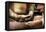 Ancient Buddha Statue close up in Sri Lanka Temple-Maugli-l-Framed Premier Image Canvas