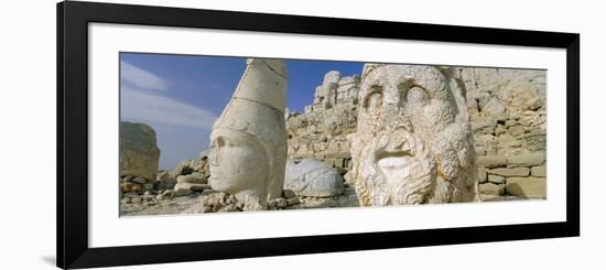 Ancient Carved Stone Heads, Nemrut Dagi (Nemrut Dag), on Summit of Mount Nemrut, Anatolia, Turkey-Lee Frost-Framed Photographic Print