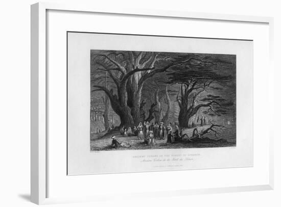 Ancient Cedars in the Forest of Lebanon, 1841-J Redaway-Framed Giclee Print