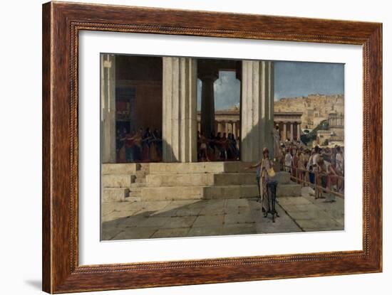 Ancient Chorus Leaving Temple-Francesco Netti-Framed Giclee Print