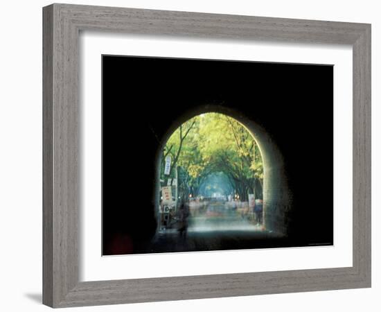 Ancient City Gate, Xian, China-Keren Su-Framed Photographic Print