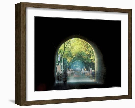 Ancient City Gate, Xian, China-Keren Su-Framed Photographic Print