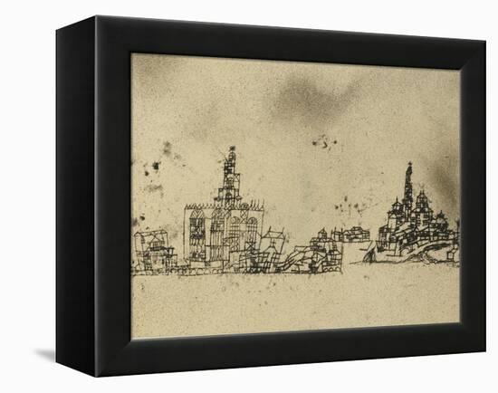 Ancient City on the Water-Paul Klee-Framed Premier Image Canvas
