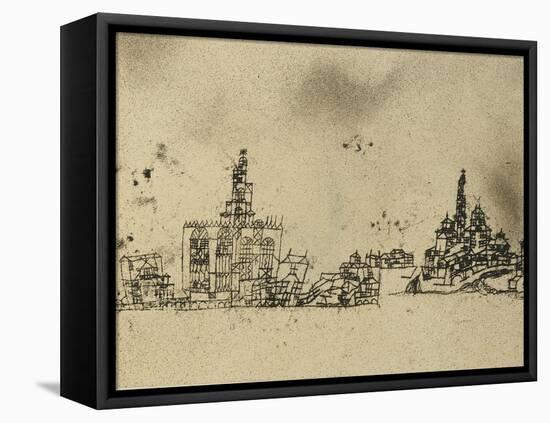 Ancient City on the Water-Paul Klee-Framed Premier Image Canvas