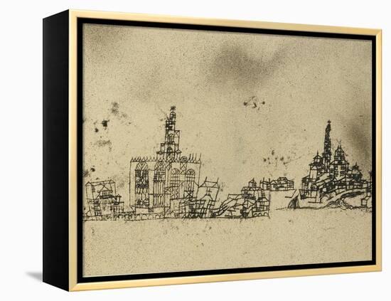 Ancient City on the Water-Paul Klee-Framed Premier Image Canvas