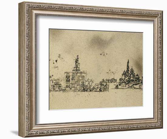 Ancient City on the Water-Paul Klee-Framed Giclee Print