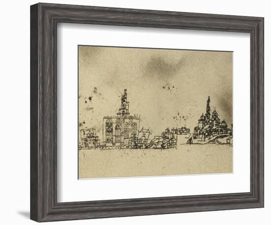 Ancient City on the Water-Paul Klee-Framed Giclee Print