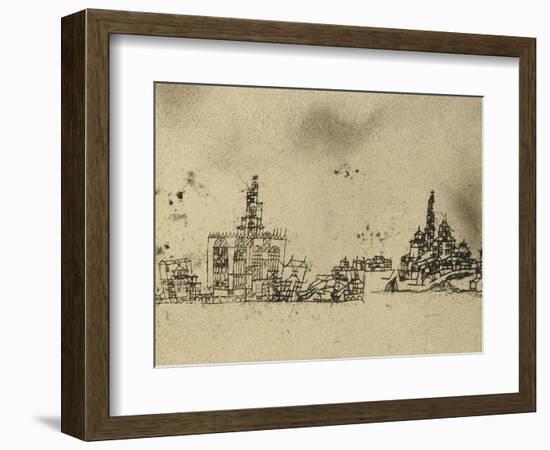 Ancient City on the Water-Paul Klee-Framed Giclee Print