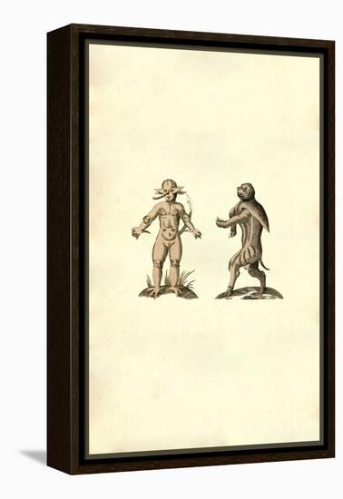 Ancient Creatures-Ulisse Aldrovandi-Framed Stretched Canvas