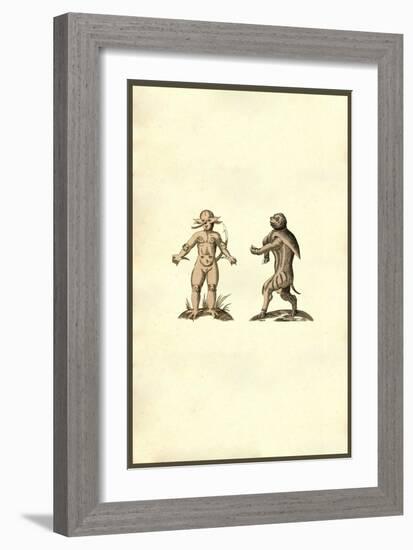 Ancient Creatures-Ulisse Aldrovandi-Framed Art Print