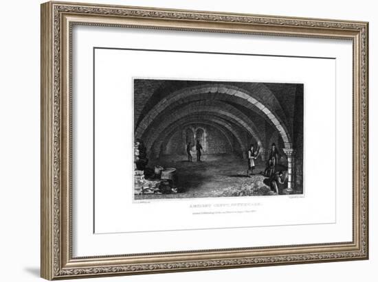 Ancient Crypt, Southwark, 1830-J Shury-Framed Giclee Print