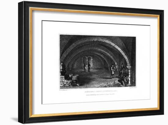 Ancient Crypt, Southwark, 1830-J Shury-Framed Giclee Print
