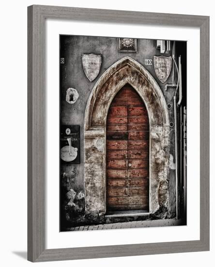 Ancient Door in L'Aquila-Andrea Costantini-Framed Photographic Print