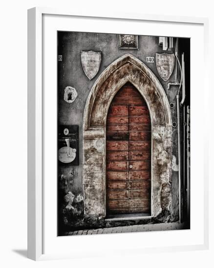 Ancient Door in L'Aquila-Andrea Costantini-Framed Photographic Print