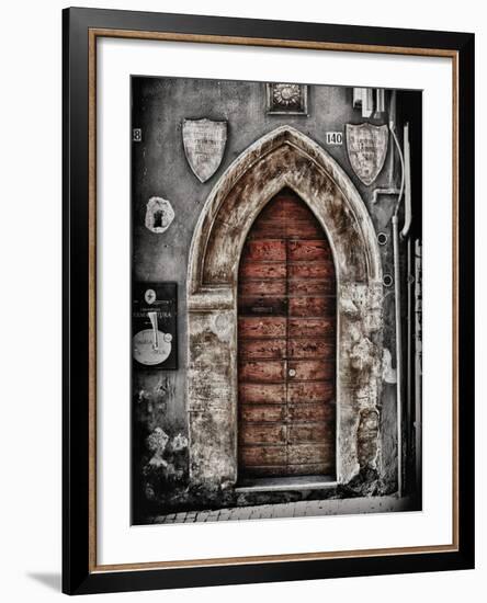 Ancient Door in L'Aquila-Andrea Costantini-Framed Photographic Print