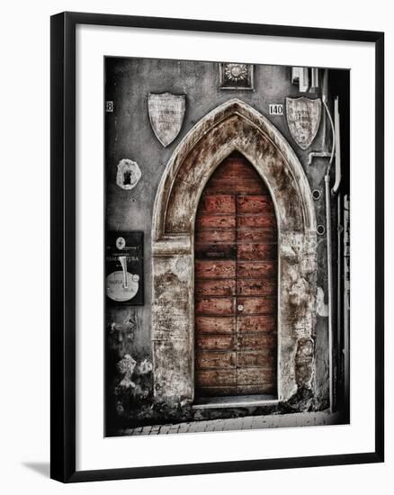 Ancient Door in L'Aquila-Andrea Costantini-Framed Photographic Print