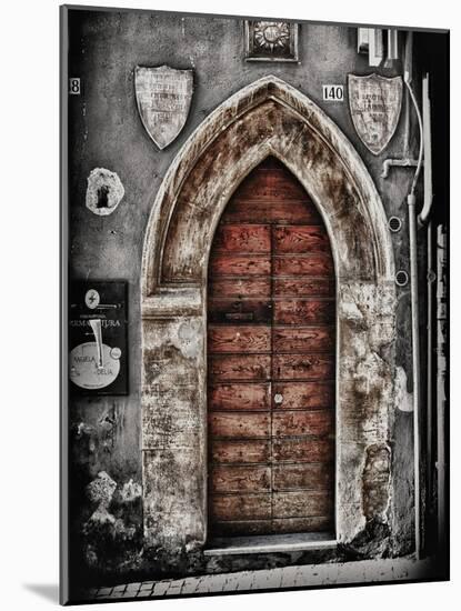 Ancient Door in L'Aquila-Andrea Costantini-Mounted Photographic Print