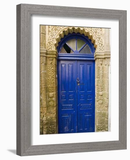 Ancient Door, Old City, UNESCO World Heritage Site, Essaouira, Morocco, North Africa, Africa-Nico Tondini-Framed Photographic Print