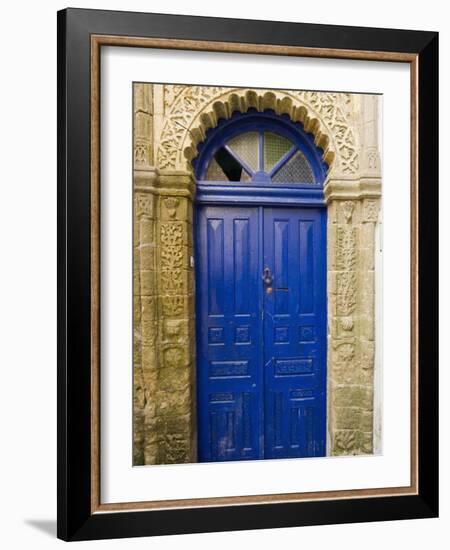 Ancient Door, Old City, UNESCO World Heritage Site, Essaouira, Morocco, North Africa, Africa-Nico Tondini-Framed Photographic Print