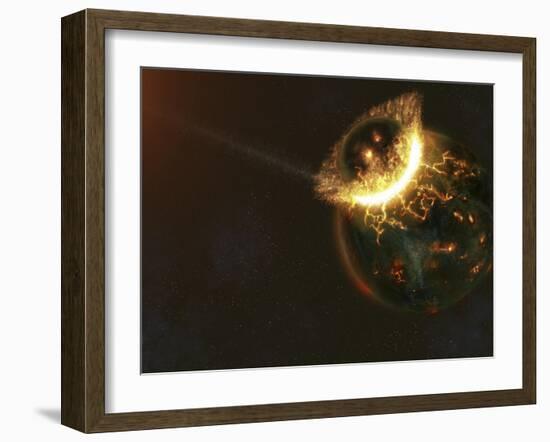 Ancient Earth Impact-Stocktrek Images-Framed Photographic Print