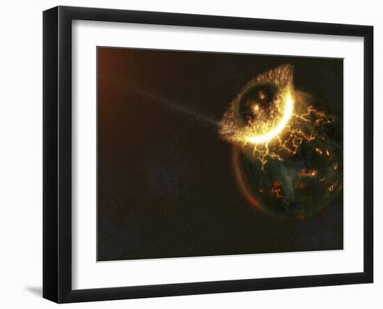 Ancient Earth Impact-Stocktrek Images-Framed Photographic Print