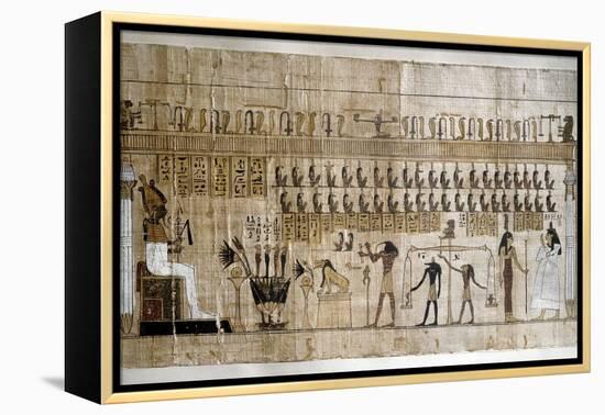Ancient Egypt : the Weighing of the Souls-null-Framed Premier Image Canvas
