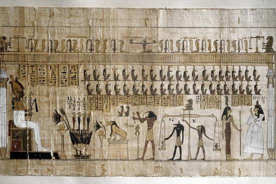 'Ancient Egypt the Weighing of the Souls' Photographic Print