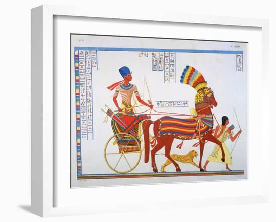 Ancient Egyptain Fresco, 19th Century-Ippolito Rosellini-Framed Giclee Print