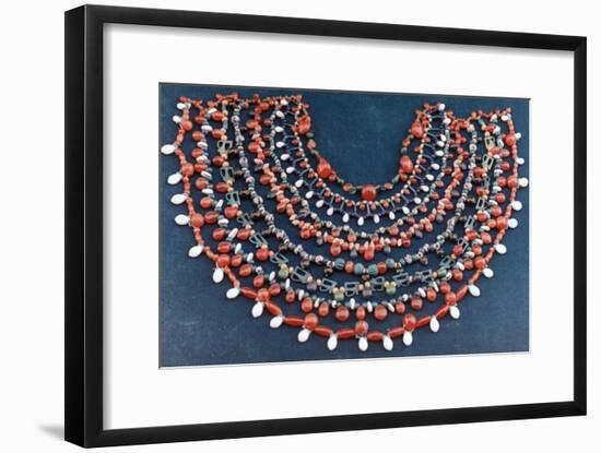 Ancient Egyptian collar, 1st century BC. Artist: Unknown-Unknown-Framed Giclee Print