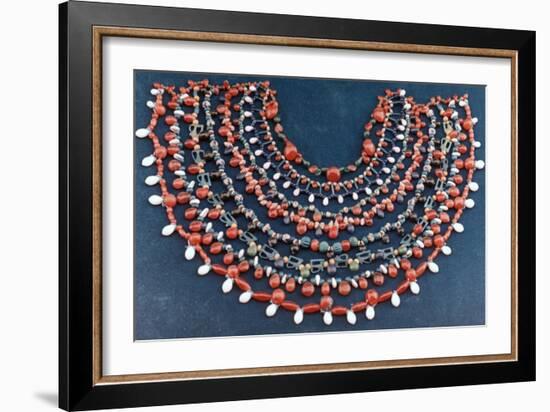 Ancient Egyptian collar, 1st century BC. Artist: Unknown-Unknown-Framed Giclee Print