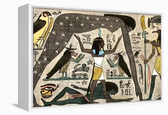 Ancient Egyptian Deities Shu Separating Sibu and Nuit-null-Framed Premier Image Canvas